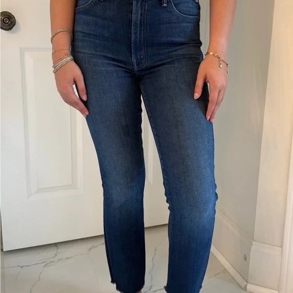MOTHER Dark Blue Skinny Jeans